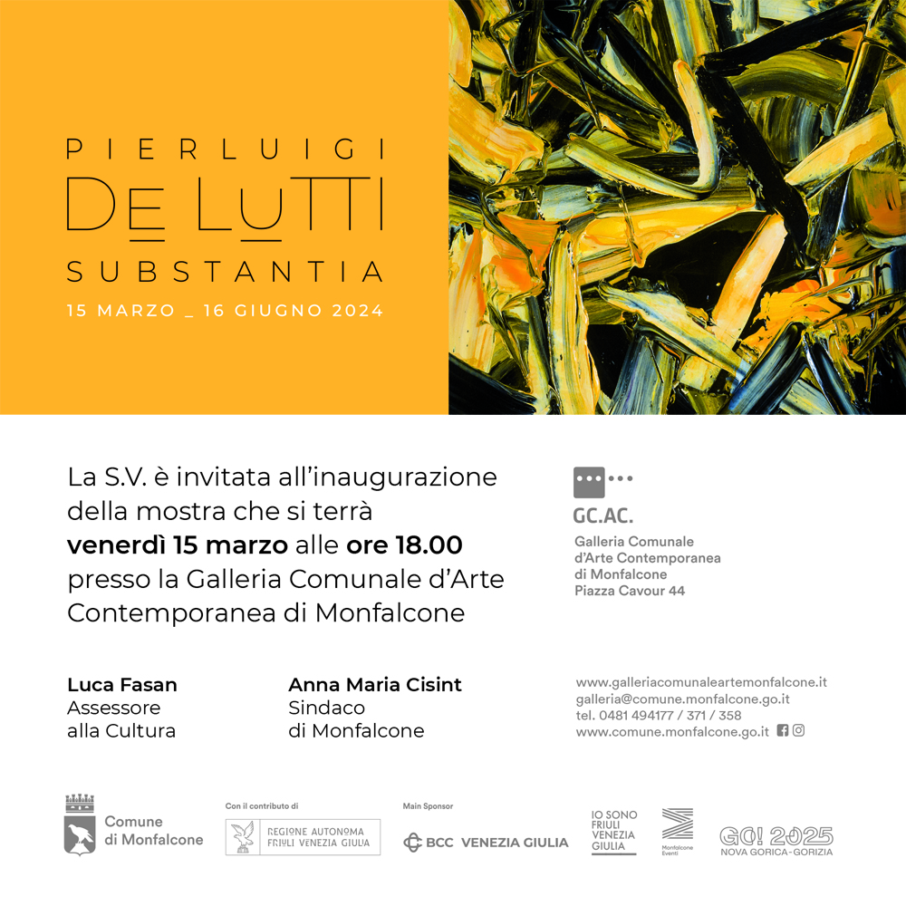 Mostra a Monfalcone - Substantia - di Pierluigi De Lutti