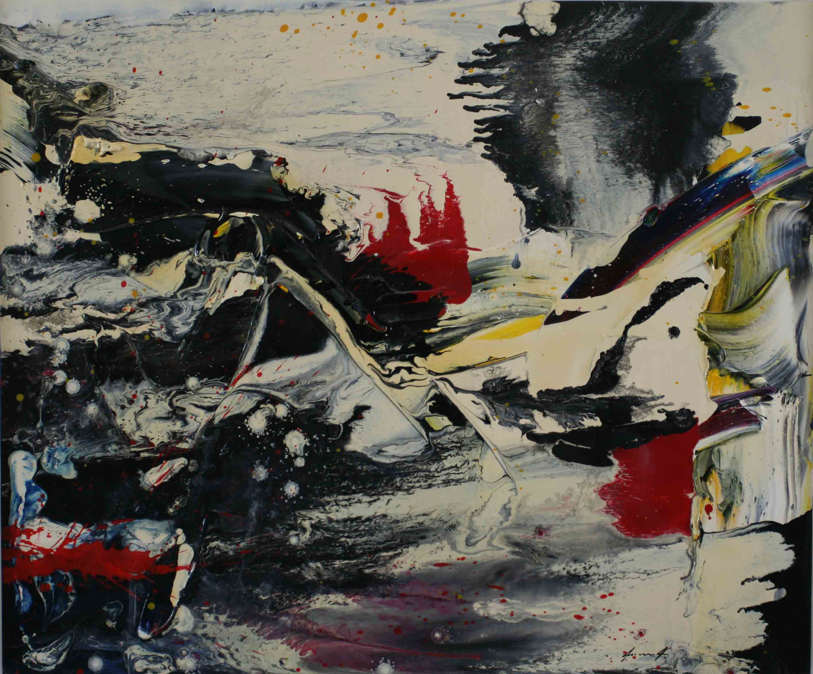 Il grande ghiacciaio - 100x120cm - Technique: Oil on canvas