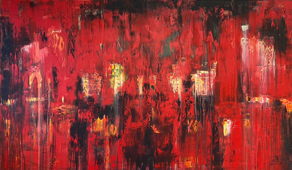 Il segreto Kispiox - 140x240cm - Technique: Oil on canvas