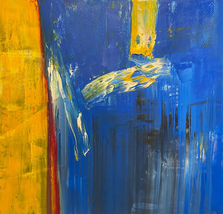 Il sogno nativo - 135x132cm - Technique: Oil on canvas