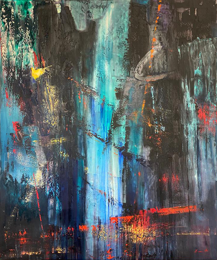 La laguna segreta - 170x140cm - Technique: Oil on canvas