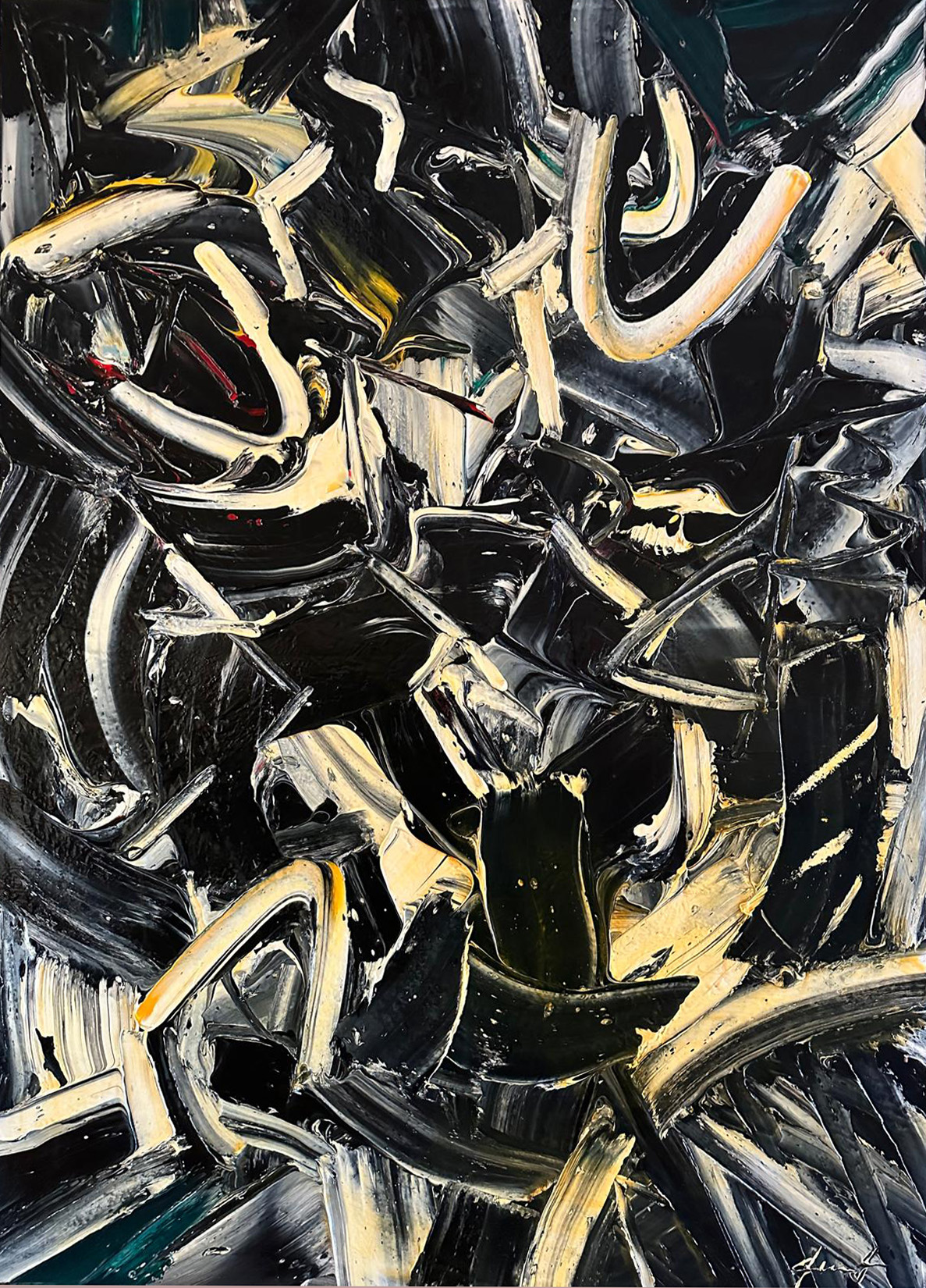 Oceano nero - 180x130cm - Technique: Oil on canvas